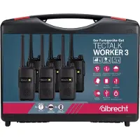Midland Albrecht Tectalk Worker 3 29827 PMR-radioer, 6-pk med bæreveske