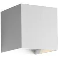 HELESTRA Siri 44 utendørs vegglampe up/down, hvit