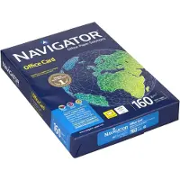 Navigator Office Card, Laser-/Inkjet-utskrift, A4 (210x297 mm), 250 ark, 160 g/m², Hvit, Forest Stewardship Council (FSC)