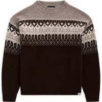 Bergans Steiro Knitted Ullgenser Dark Chocolate/Creme XS
