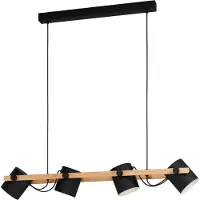 Eglo Hengelampe Hornwood, 4 lyskilder, svingbar