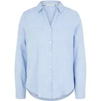 Tom Tailor With Slub Structure 1035247 Langermet Bluse