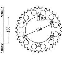 Sifam Husqvarna Cr 125 90-10 520 Bakre Tannhjul