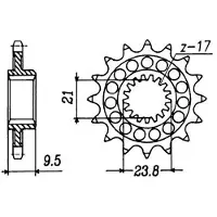 Sifam 12062cz15 Fremre Tannhjul