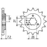Sifam 12028cz15 Fremre Tannhjul