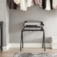 24hShop Sammenleggbar bagasjepall av metall - svart