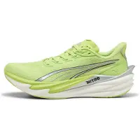 Puma Deviate NITRO 4 Wide Running Shoes Women, Fitness, Sunny Lime/Silver, 41
