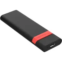 Verbatim 32261 SSD-kabinett M.2 NVMe 10 Gbit/s, svart/rød