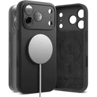Ringke iPhone 17 Pro Max/18 Pro Max Liquid Silicone MagSafe Deksel - Svart