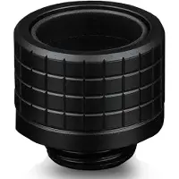 Thermal Grizzly DeltaMate Fitting, Passende, Messing, Gummi, EPDM (pakning), Svart, 1/4, Hankjønn, System for væskekjøling