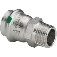 Viega Sanpress Inox transition 22 mm x 1/2" stainless steel