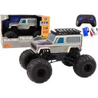 Leantoys stor terrengbil fjernstyrt SUV 2.4G RC 1:6 grå