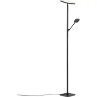 QAZQA Modern Floor Lamp Black incl. Dimmable LED - Divana