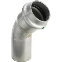 Viega Inox bøjning 45 grader 42 mm Inox, rustfri stål muffe/nippel, SC-Contur
