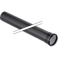 Geberit 390.404.14.1 PP Silent avløpsrør 90x1000 mm, 1 muffe