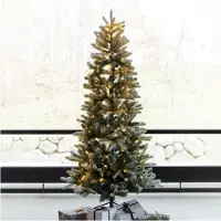 Sirius Home Sirius Elias juletre 2,1 m, grønn/snø - 273 LED