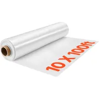 Vevor Drivhusplastfolie 3x30,5 m 6 mil klar polyetylenfilm, for gårder, landbruk, hage, utendørs planter, vann, sol, frost, vind, støvbestandig, kraftig tykt vinterdeksel til drivhus