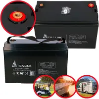 Extralink - UPS-batteri - blysyre - 100 Ah - svart