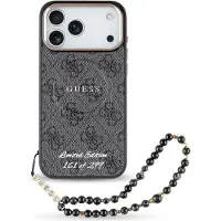 GUESS iPhone 17 Pro Max 4G Strap Limited Edition-deksel - MagSafe-kompatibel - Svart