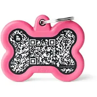 My Family Hushtag Plus Qr Code Bone Kjæledyrmerke