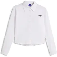 HUGO Enigma 10278341 Blue Langermet Bluse
