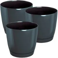 Wellhome Coubi Rund Plastpotte 10x9.2 Cm 3 Enheter