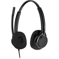 HP Poly Mission 425 - Mission 400 Series - hodesett - on-ear - kablet - USB-C, USB-A - svart - Zoom Certified, Certified for Microsoft Teams, Works With Chromebook Certified, Google Meet Certified
