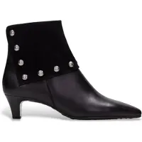 Hispanitas for woman. HI265062 Black Vienna leather ankle boots (36), 1 to 3 cm, Zip, Casual