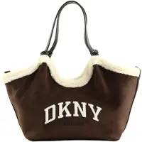 DKNY for woman. R63ACE49 Paula Md Tote brown bag (OSFA), Casual, Polyurethane