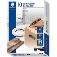 Staedtler Marker Lumocolor permanent .10 pcs.Black