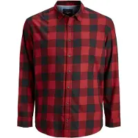 Jack & Jones Gingham Plus Size Skjorte Med Lange Ermer