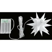 Sterntaler LED-stjerne innebruk 18 tagger Ø12 cm hvit batteri