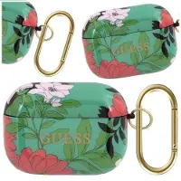 GUESS beskyttelsesetui Flower Collection til AirPods Pro grønn