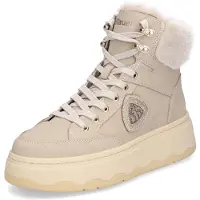 Blauer for woman. F6MARIBEL02 Maribel taupe ankle boots (37), Flat, Laces, Casual