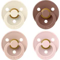 BIBS Colour Smokker - Str. 1 - 4-pack - Rund - Blush Mix - - 0-6 md - Smokk