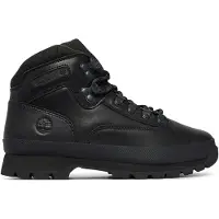 Timberland for woman. TB0A5TR6W021 Euro Hiker black leather boots (37 W), Flat, Laces, Outdoor