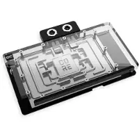 Alphacool 10269, Bakplate, Akryl, Aluminium, Kromfarget, Kopper, Nylon, Sort, Kromfarget, 3-Pin JST, 1/4, 60 °C