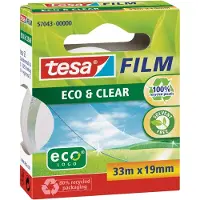 TESA Tesafilm Eco & Clear - Kontortape - 19 mm x 33 m - transparent