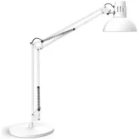 MAUL Skrivebordslampe MAULstudy, hvit, stål, høyde 49 cm