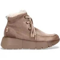 Hispanitas for woman. PHI265130 Taupe Montana leather ankle boots (41), Flat, Laces