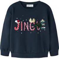 Name it Genser - NmfPolmax - Navy Blazer - - 6 år (116) - Collegegenser