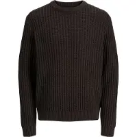 Jack & jones Genser - Strikk - JjjAxon - Mulch/Vridd Black - - 10 år (140) - Genser