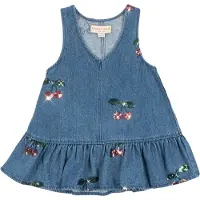 Konges Sløjd Kjole - Denim - Magot - Cherry Paljetter - - 2 år (92) - Kjole