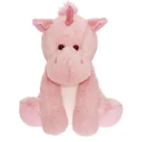 Teddykompaniet Kosedyr - Liten Enhjørning - 20 cm - Lyserød - - OneSize - Kosedyr
