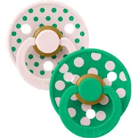 BIBS Colour Smokker - Str. 2 - Rund - 2-pack - Petal/Cactus - - 6-18 md - Smokk