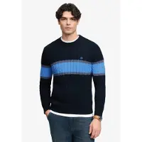 Superdry Cotton Stripe Cable Jumper Genser