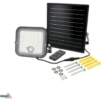 Bemko NASWIETLACZ SOLARNY SOLPAR solcelle LED-projektør 10W 1500LM 3000/4000K IP65 svart CZ. PIR