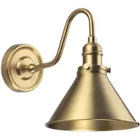 ELSTEAD Vegglampe Provence, antikk messing, høyde 28 cm