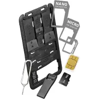 SBS TEKITSIM31READ, SIM-kortadapter, Micro-SIM, Nano-SIM, SIM i full størrelse, Micro-SIM, 1 stykker, 75 mm, 2 mm