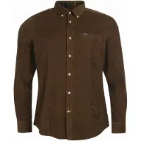 Barbour Ramsey Tailored Cord Shirt Men Brown XL
